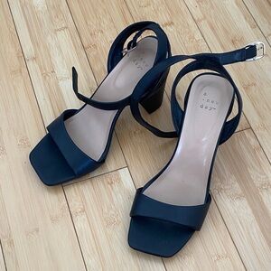 A New Day Black Block Heels